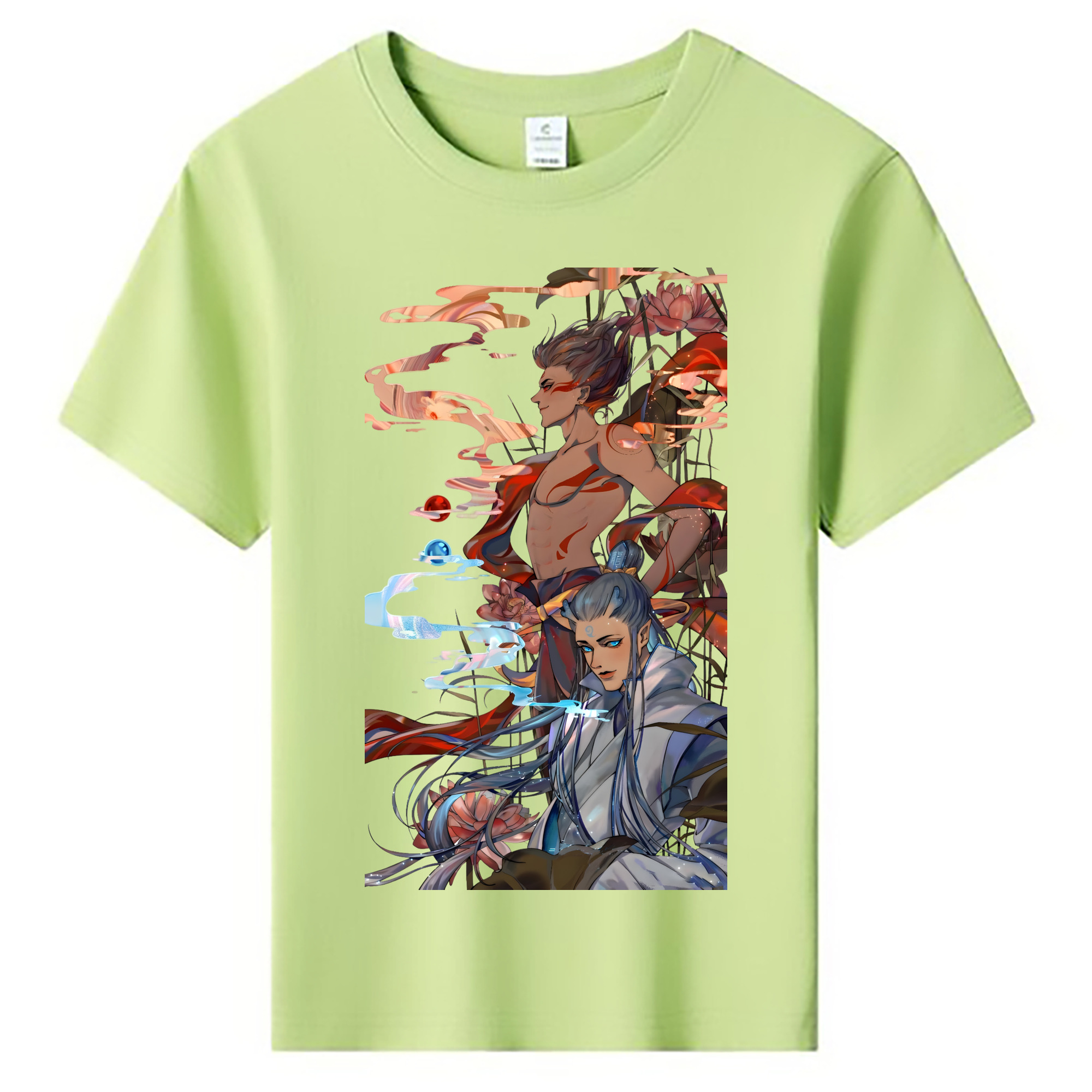 （画像用） Ne Zha 2 ナタ 魔童の大暴れ 綿100％キッズTシャツ（フロントプリント）